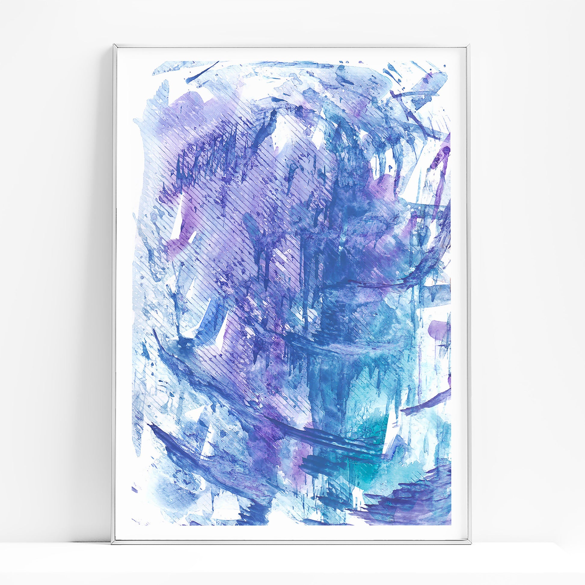 Blue and purple abstract monotype «Textured Impressions I» wall poster, printable wall art, digital poster, digital download, digital product, downloadable art, monotype prints, wall hanging, unique wall art, mid century modern,
abstract painting, contemporary art, relief textured, abstract art prints, minimalist wall art, large wall art, moody wall art, trendy wall art, aesthetic wall art