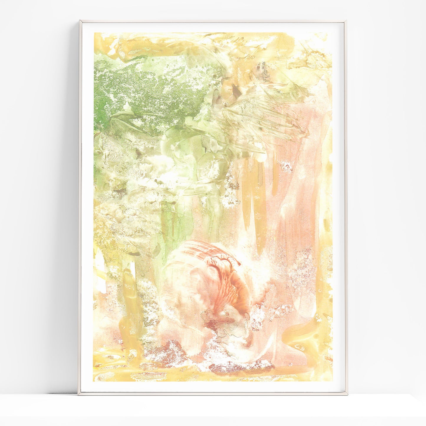 Beige and lime cream green abstract monotype «Textured Impressions III» wall poster, printable wall art, digital poster, digital download, digital product, downloadable art, monotype prints, wall hanging, unique wall art, mid century modern,
abstract painting, contemporary art, relief textured, abstract art prints, minimalist wall art, large wall art, moody wall art, trendy wall art, aesthetic wall art