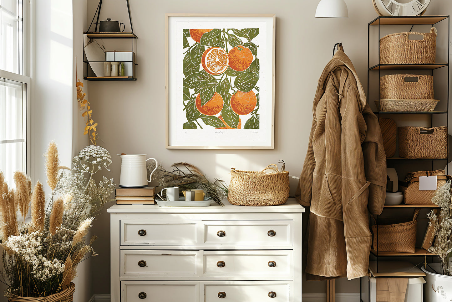 Printable linocut fruits prints Sage green oranges wall art Relief vintage texture Cottagecore decor Digital downloadable kitchen poster Living room wall art Nature lover gift fruit prints lino foraged texture kitchen Bedroom linogravure poster apartment Relief vintage prints maximalist large instant download farm rustic farmhouse Housewarming New first home gift