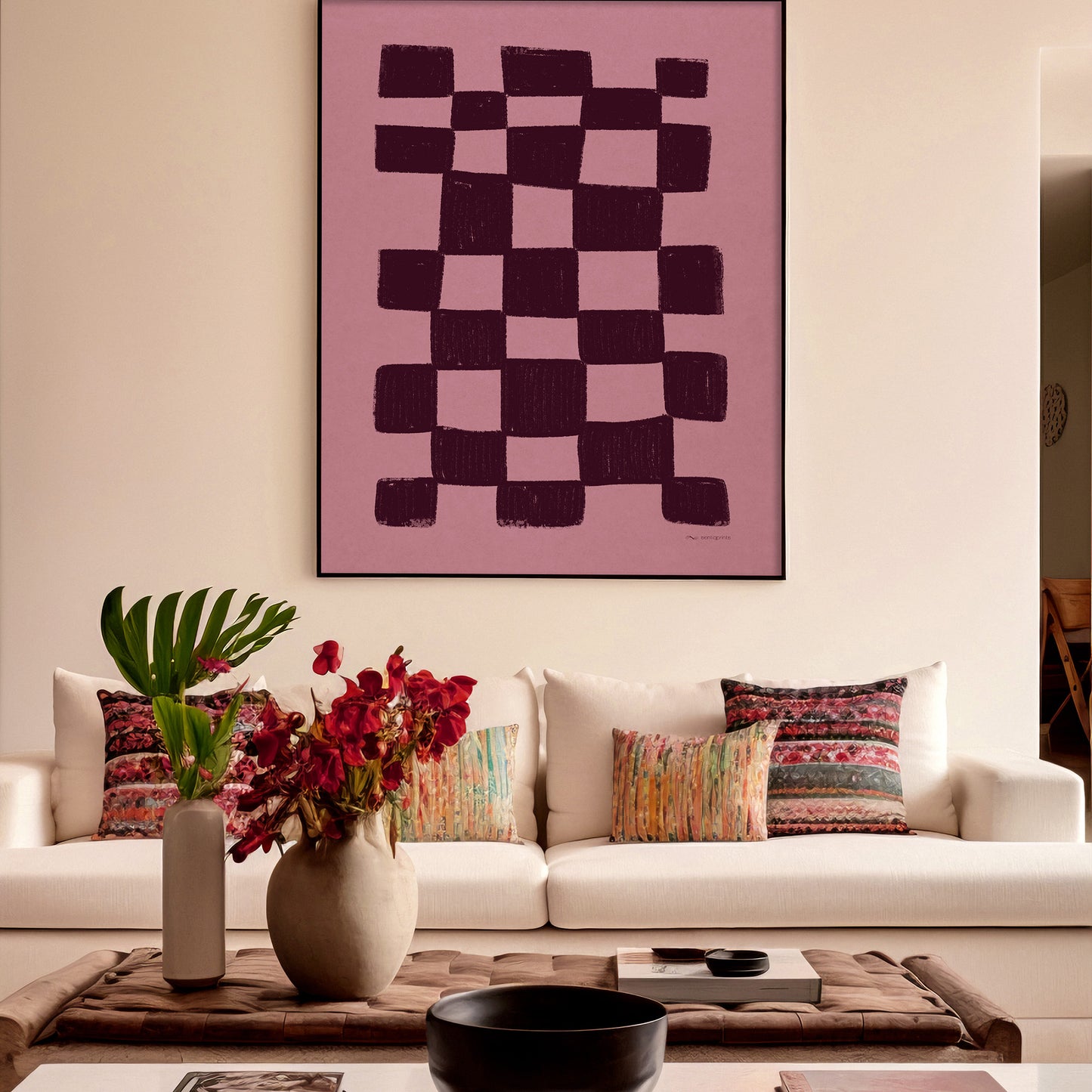 Burgundy Pink Checkered Printable Wall Art Trendy Large Prints Living Contemporary Decor Mid Century Modern Preppy Room Decor Digital Poster girly wine femine bedroom entryway hallway 
living room wall art, dorm room decor, laundry room decor, mens room decor, home office decor,
new home gift, home gift unique, self gift, house warming gift, housewarming gift, thank you gift, heirloom gift, long distance gift, gift for husband, thinking of you gift, new job gift, girlfriend gift, gift for boyfriend