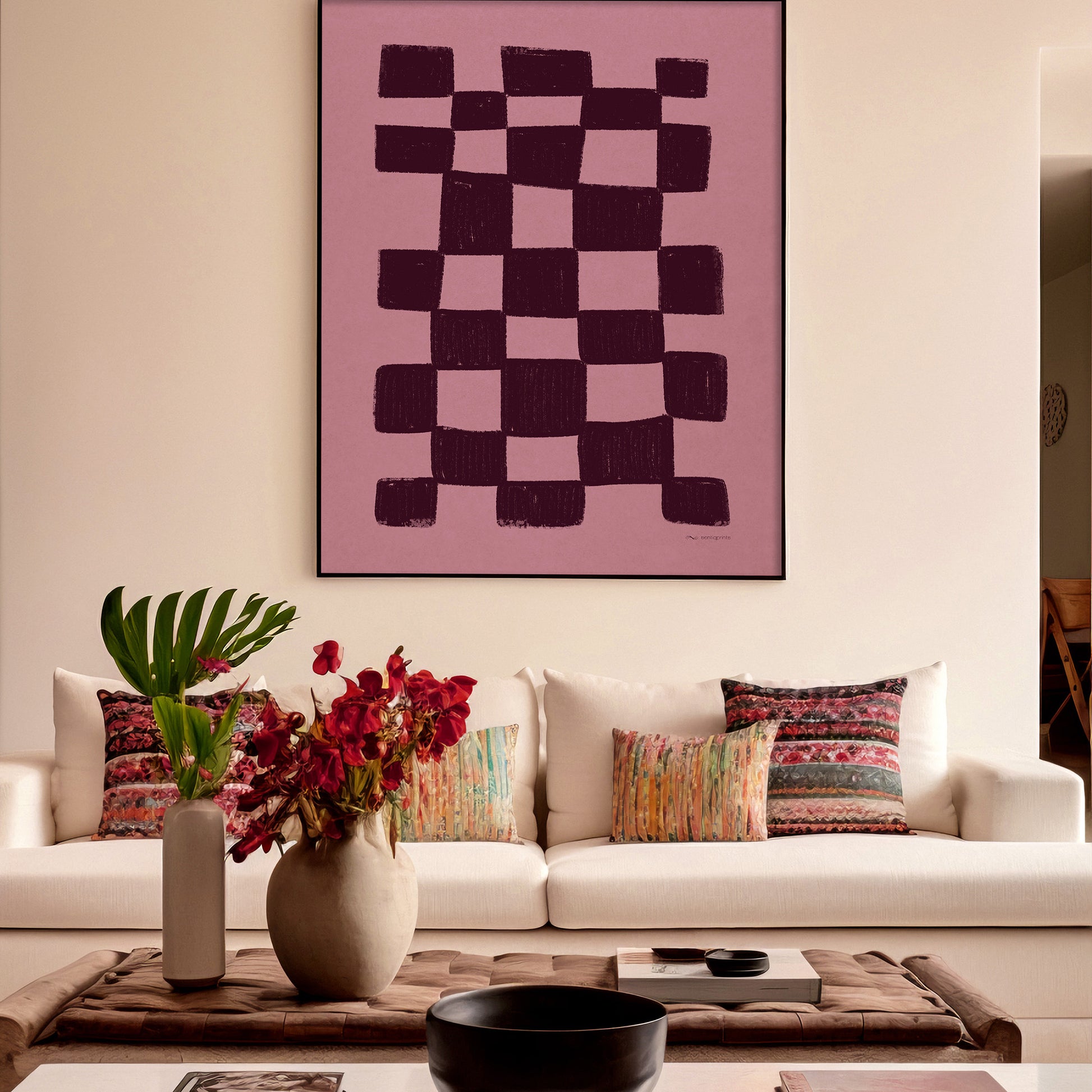 Burgundy Pink Checkered Printable Wall Art Trendy Large Prints Living Contemporary Decor Mid Century Modern Preppy Room Decor Digital Poster girly wine femine bedroom entryway hallway 
living room wall art, dorm room decor, laundry room decor, mens room decor, home office decor,
new home gift, home gift unique, self gift, house warming gift, housewarming gift, thank you gift, heirloom gift, long distance gift, gift for husband, thinking of you gift, new job gift, girlfriend gift, gift for boyfriend