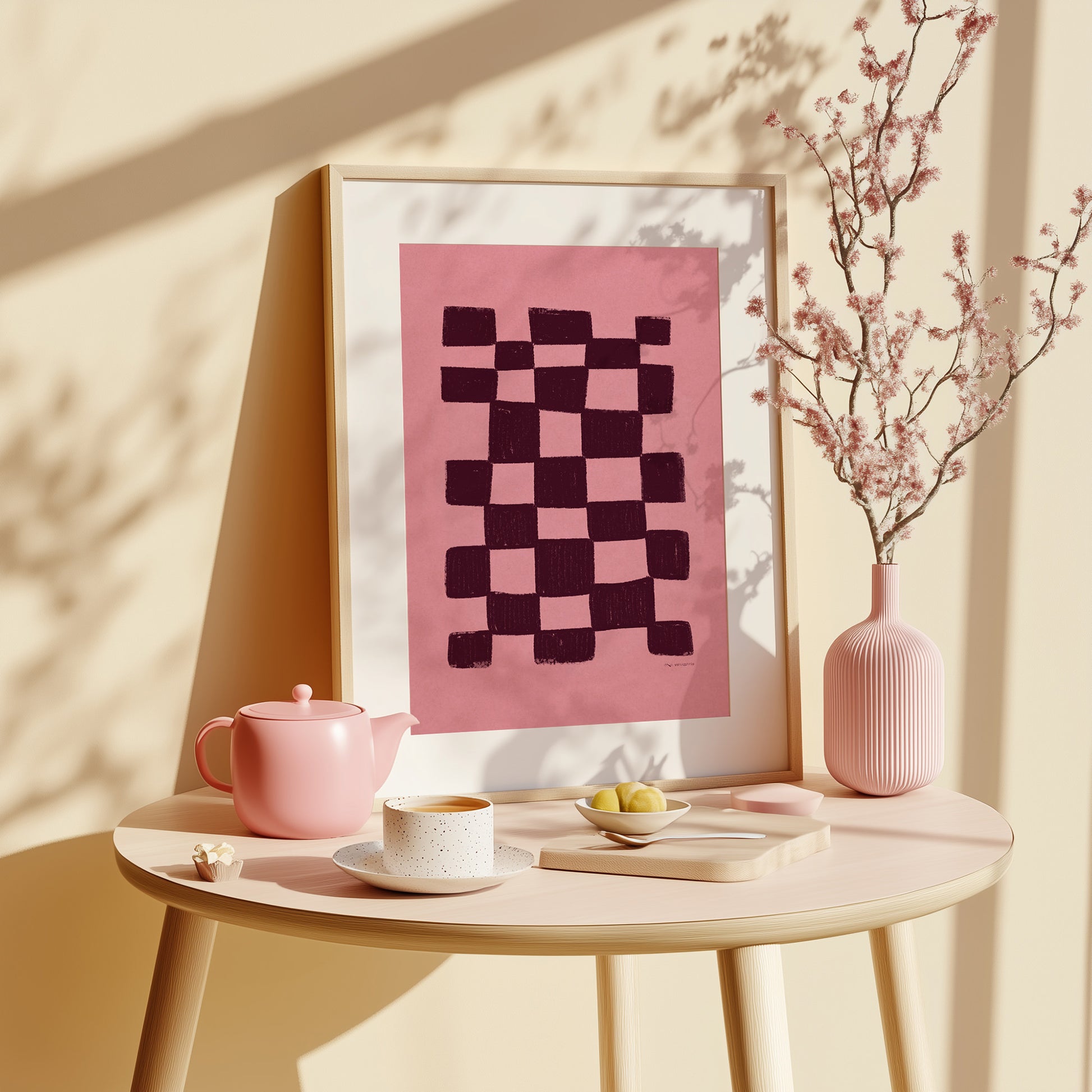 burgundy pink color boho checkered printable wall art trendy bohemian large prints living room contemporary mid century modern preppy room decor digital poster abstract girly girlfriend gift wine downloadable home office bathroom aesthetic soft minimalist minimal organic shape self Scandinavian kitchen instant download geometric hanging moody dorm abstraction hostess mom mother female grandmother above bed housewarming shelf heirloom sister godmother grandmother gift her friend bridal shower