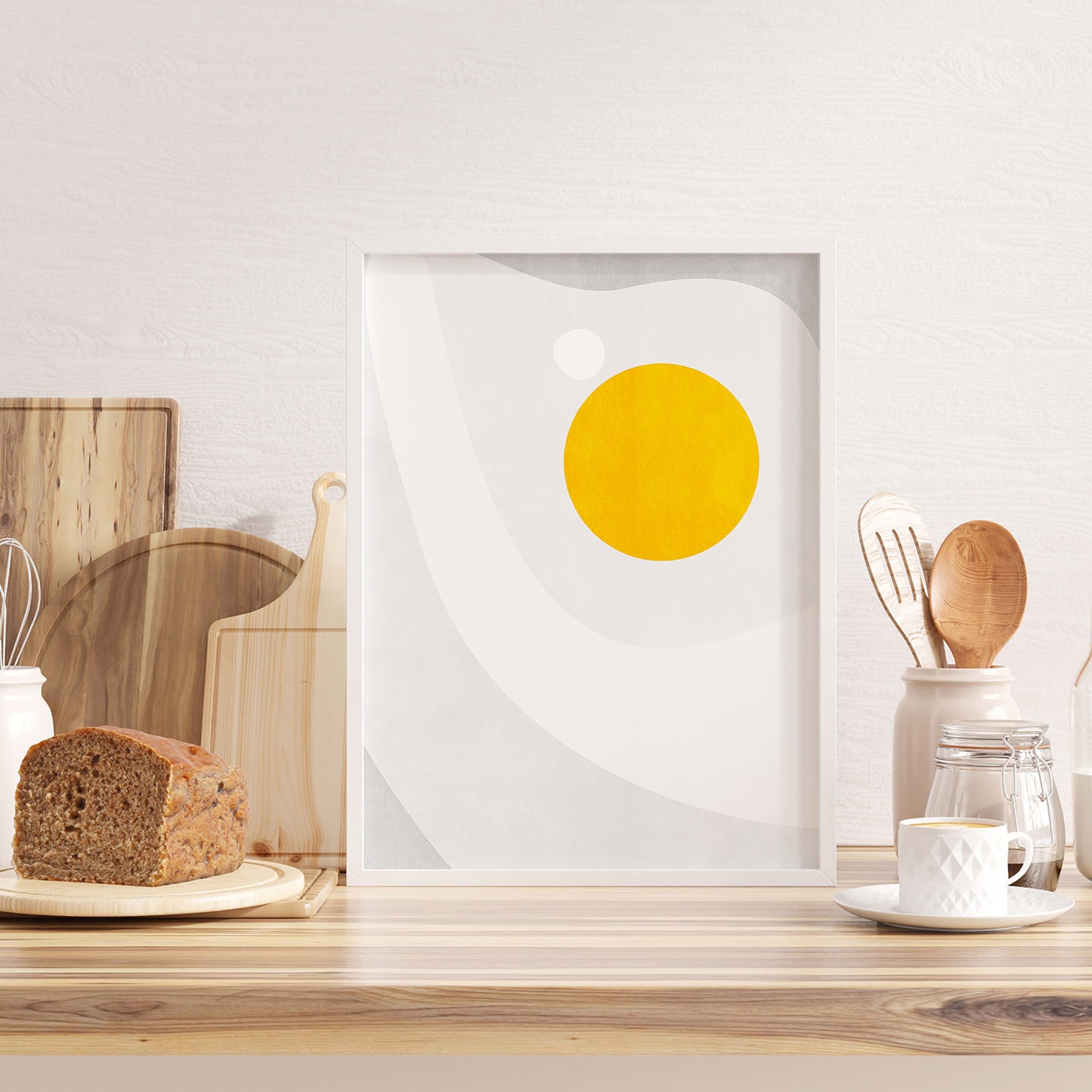 Abstract fried egg geometric food texture, grandma gift, new mom gift, grandmother gift, gift for aunt, hostess gift, host gift, aunt gift, godmother gift, godparent gift, godfather gift, mother in law gift, daughter in law gift, sister in law gift, niece gift from aunt, new grandma gift, mothers day gift from daughter, mothers day gift ideas, gift for best friend female, college graduation gift, gift for best friend female, nurse gift, retirement gift, teacher retirement gift, going away gift for coworker