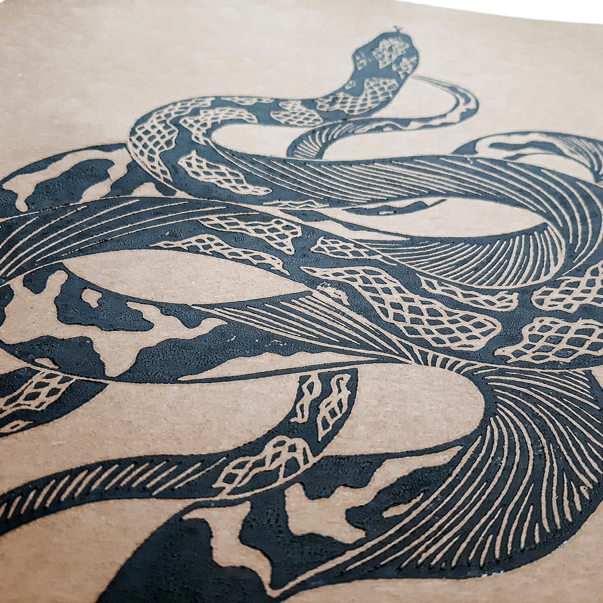 black craft brown antique tattoo snakes linocut print original artwork living room wall art bedroom wall decor boho wall art lino relief printmaking home office decor self gift
linogravure one of a kind handprint hand carved modern unique midimalism classical style unique gift ideas cottagecore cottage core retro eclectic bohemian aesthetic farmhouse modern kitchen dining room living room coquette dorm laundry above bed decor entryway decordried new home gift housewarming hostess heirloom