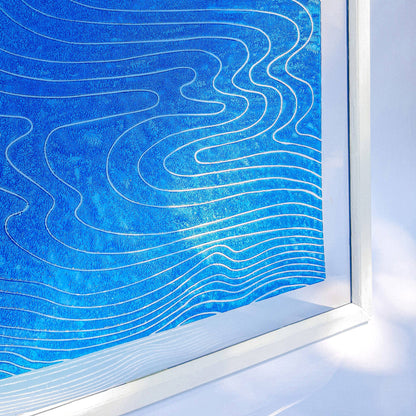 blue water relief flexible plexiglass linocut print original artwork japanese wall art nautical decor mid century modern bathroom lino printmaking abstract christmas gift hampton minimalist lines coastal scandinavian linogravure bedroom ocean contemporary maritime living block handprint decoration geometric unique dopamine eclectic chinese boho bohemian textured trendy aesthetic above bed man cave new apartment housewarming gift dining room dorm entryway heilroom laundry home office hostess