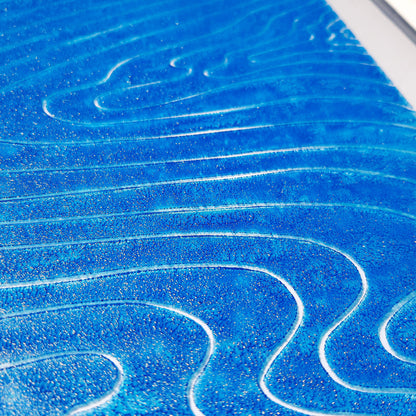 blue water relief flexible plexiglass linocut print original artwork japanese wall art nautical decor mid century modern bathroom lino printmaking abstract 
easter gift, dorm room decor, diy gift, Dining Room Decor, Dining room art, daughter in law gift, Bedroom wall art, aunt gift, Aesthetic wall art, abstract, contemporary, midimalism, mid century modern, cozy corner wall decor