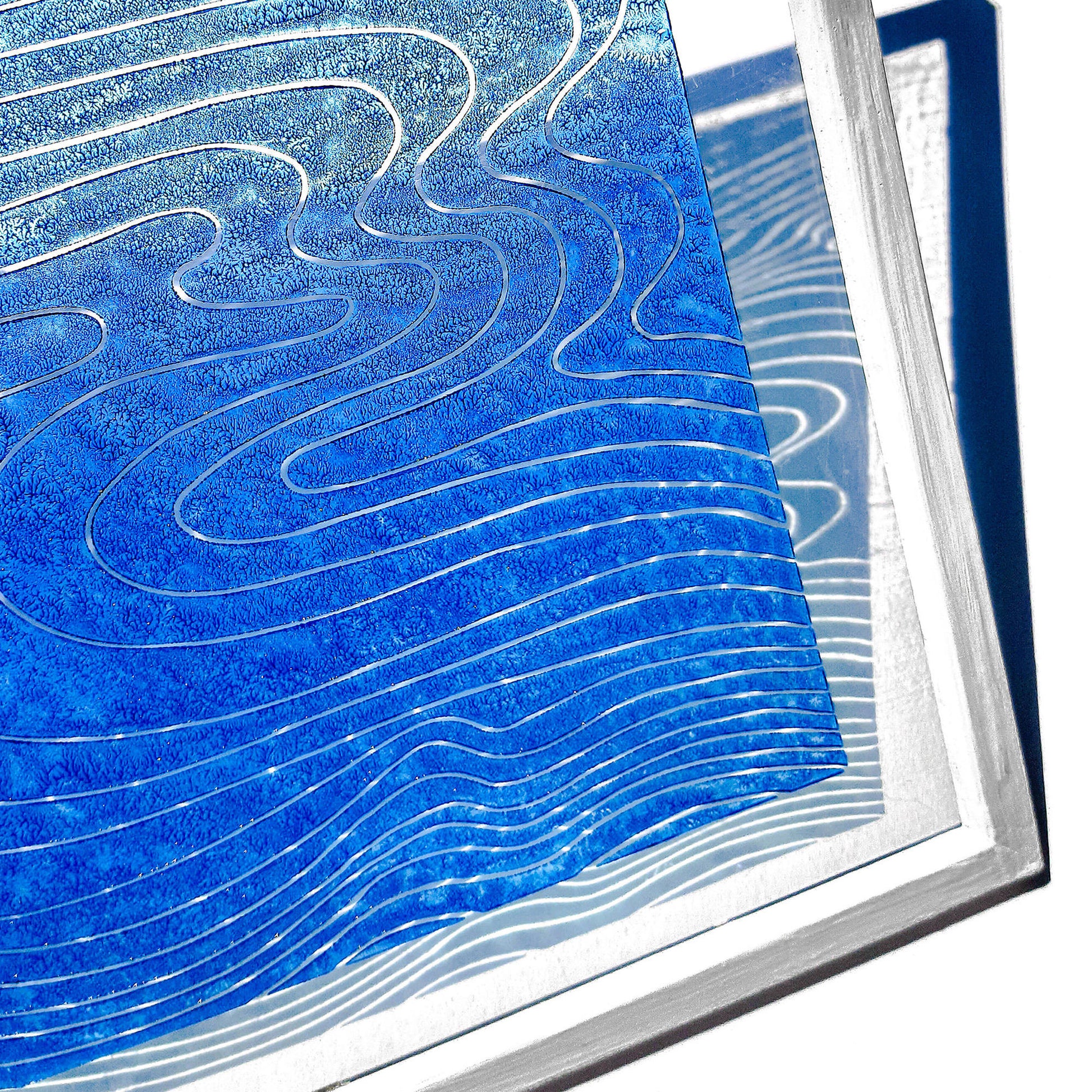 blue water relief flexible plexiglass linocut print original artwork japanese wall art nautical decor mid century modern bathroom lino printmaking abstract 
grandma gift, going away gift for coworker, godparent gift, godmother gift, girlfriend gift, gift for the home, gift for best friend female, eat in kitchen wall art, yoga space wall decor, Farmhouse wall decor, farm decor, easter gift, dorm room decor, diy gift, Dining Room Decor, Dining room art, daughter in law gift, Bedroom wall art, aunt gift