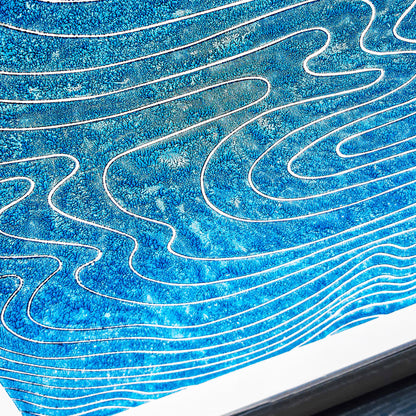 blue water relief flexible plexiglass linocut print original artwork japanese wall art nautical decor mid century modern bathroom lino printmaking abstract 
Relief handprint, one of a kind, half bath wall art, Little Treat Gift, monochrome abstract, glamoratti, maximalist, nordic trendy, european countryside wall art, soft organic modern, moody, slow living wall decor, unique gift for mom, man cave garage, original artwork, one of a kind, office wall decor, headboard, workspace, gallery wall hallway, gen z