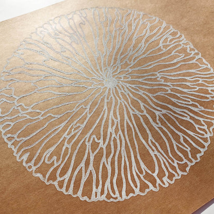 Craft wabi sabi wall decor abstract flower linocut print modern minimalist original artwork warm earth tones living room wall art hallway decor hostess gift christmas gift ideas lino rustic linogravure relief printmaking nature zen meditation mocha mousse color bedroom housewarming contemporary new home handprint unique midimalism eclectic scandinavian aesthetic above bed apartment dorm laundry entryway home office self housewarming heirloom new job girlfriend grandma grandmother mom