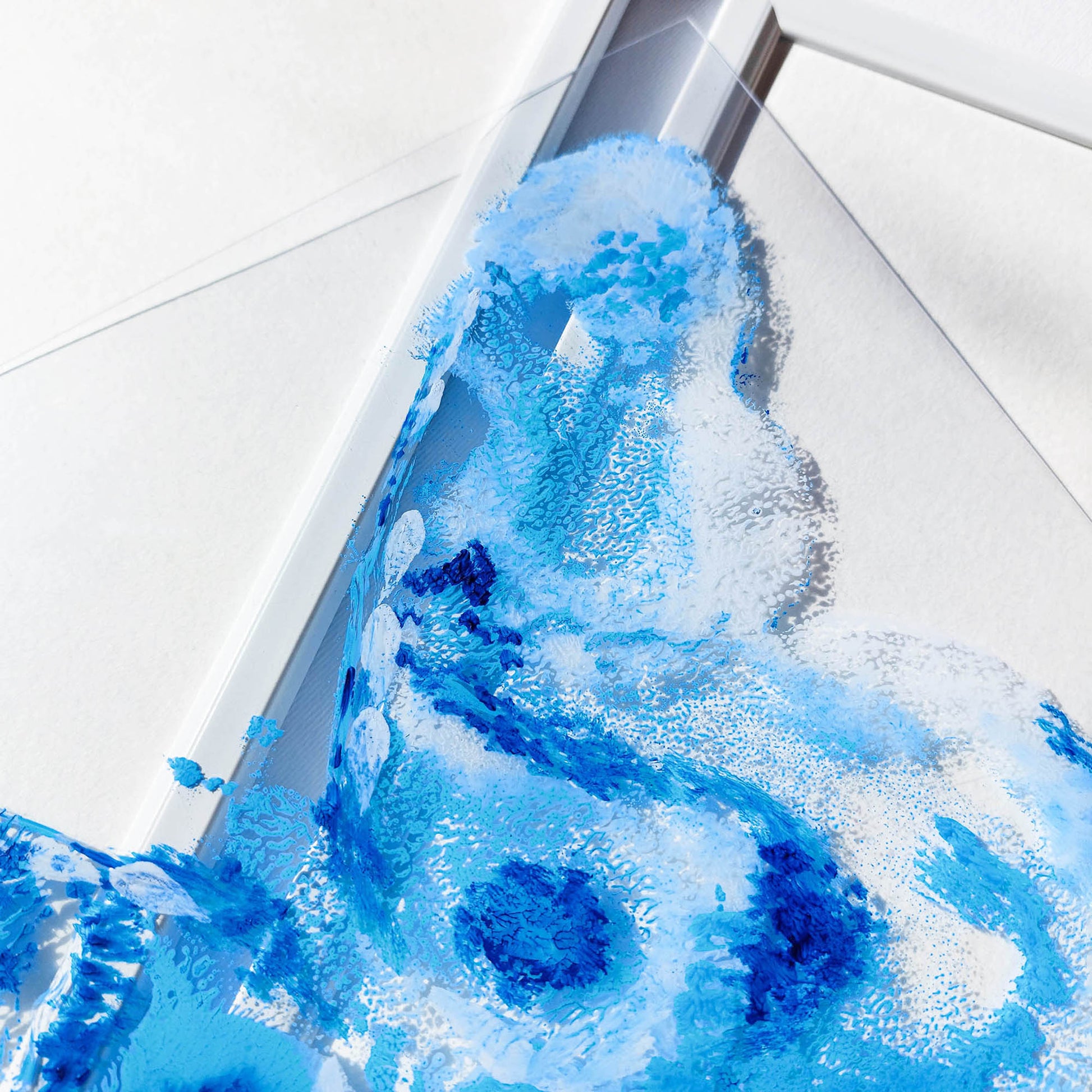 Blue White flexible plexiglass acrylic blue ink abstract butterfly large monotype print fine winter wall art staircase decor new beginnings gift one of a kind original artwork 
dopamine decor, thank you gift, Christmas gift, gogmother gift, gift for husband, nature art, eclectic, minimalist nature lover gift, mothers day gift ideas, mothers day gift from daughter, dorm room decor, diy gift, Dining Room Decor, mothers day gift, Linoleum print, Linogravure, Linocut print, Lino print, dopamine, laundry room