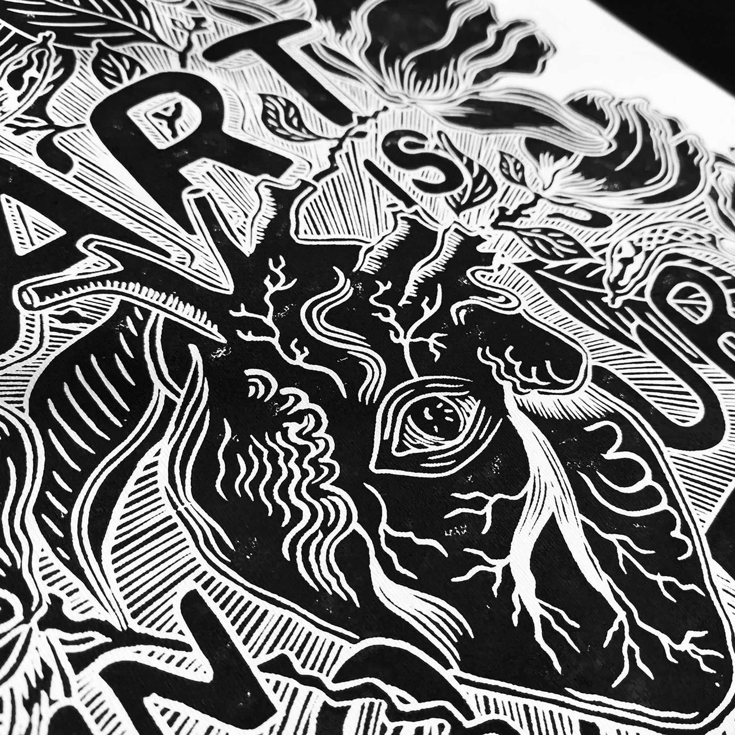 Black white art is in your heart inspirational phrase emotional quote large linocut print botanical lino magnolia flowers home office decor man cave decor sister unique gift relief linogravure monoprint tattoo
 hand carved, wall hanging, unique Vintage art, unique wall art, trendy wall art, thank you gift boss, teacher appreciation gift, master bedroom, Summer wall art, large wall art, sister in law gift, shelf decor, self gift, rustic artwork, Retro scandinavian artwork, handprint, retirement gift, Relief