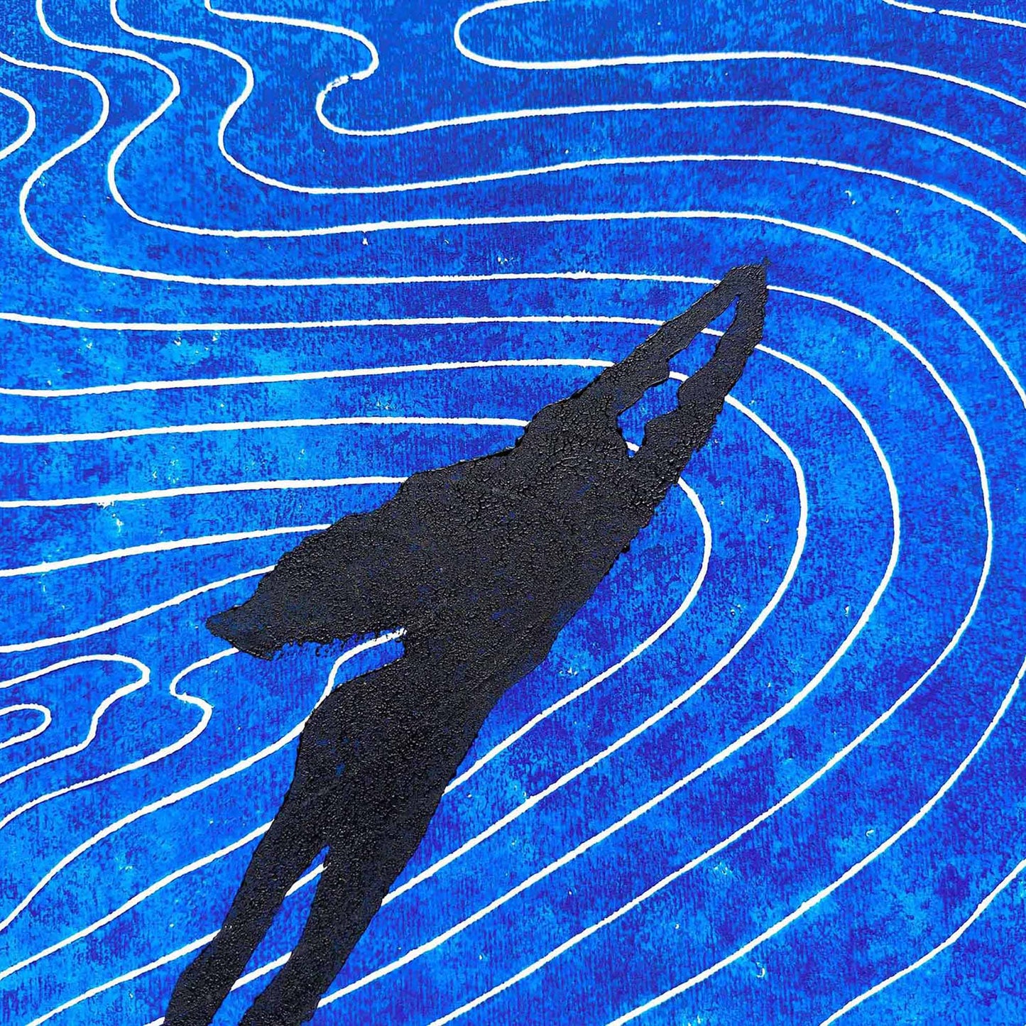 linocut print original artwork woman swimming linogravure art abstract navy blue waves lino coastal ocean nautical
hand carved, wall hanging, unique Vintage art, unique wall art, trendy wall art, thank you gift boss, teacher appreciation gift, Summer wall art, large wall art, sister in law gift, shelf decor, self gift, rustic artwork, Retro scandinavian artwork, handprint, retirement gift, Relief print, realtor closing gift, Printmaking art, original illustration, original artwork, one of a kind, office 