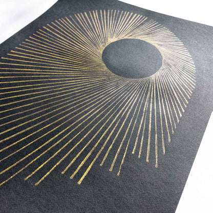 linocut print original artwork housewarming gift abstract lines sun arch classical style simple bedroom wall decor thanksgiving table new home gift hostess minimalist xmas housewarming large autumn printmaking modern kitchen self christmas relief living room one of a kind contemporary first fall seasonal farmhouse home office thank you handprinted rustic farm self sister mom mother new apartment grandmother godmother wife woman handmade dining for Her Thankful Entryway Dorm