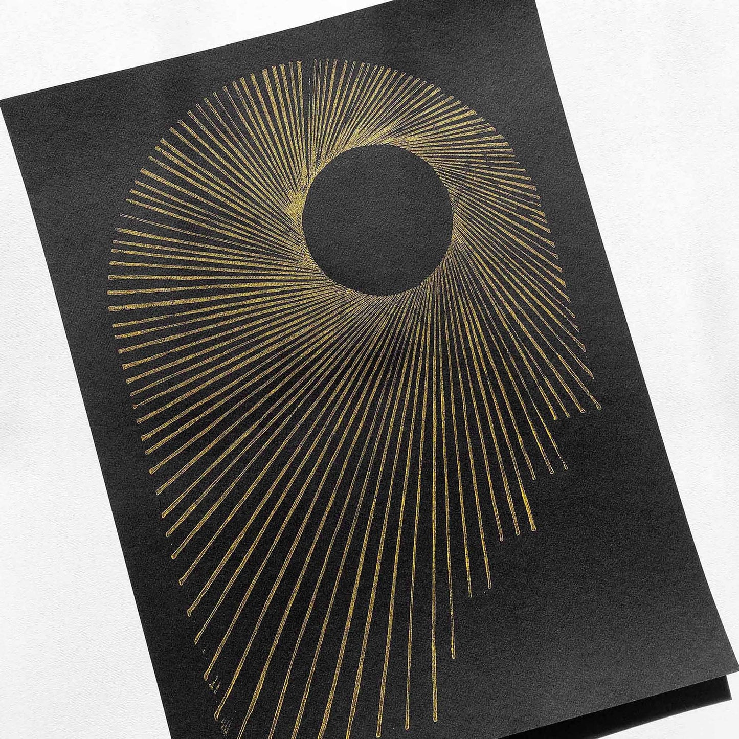 Abstract black and gold sun lines arch Linocut print Wall hanging decor godparent gift, godmother gift, girlfriend gift, gift for the home, gift for best friend female, easter gift, dorm room decor, diy gift, Dining Room Decor, daughter in law gift, bookshelf decor, Bedroom wall art, aunt gift, Aesthetic wall art, office wall decor