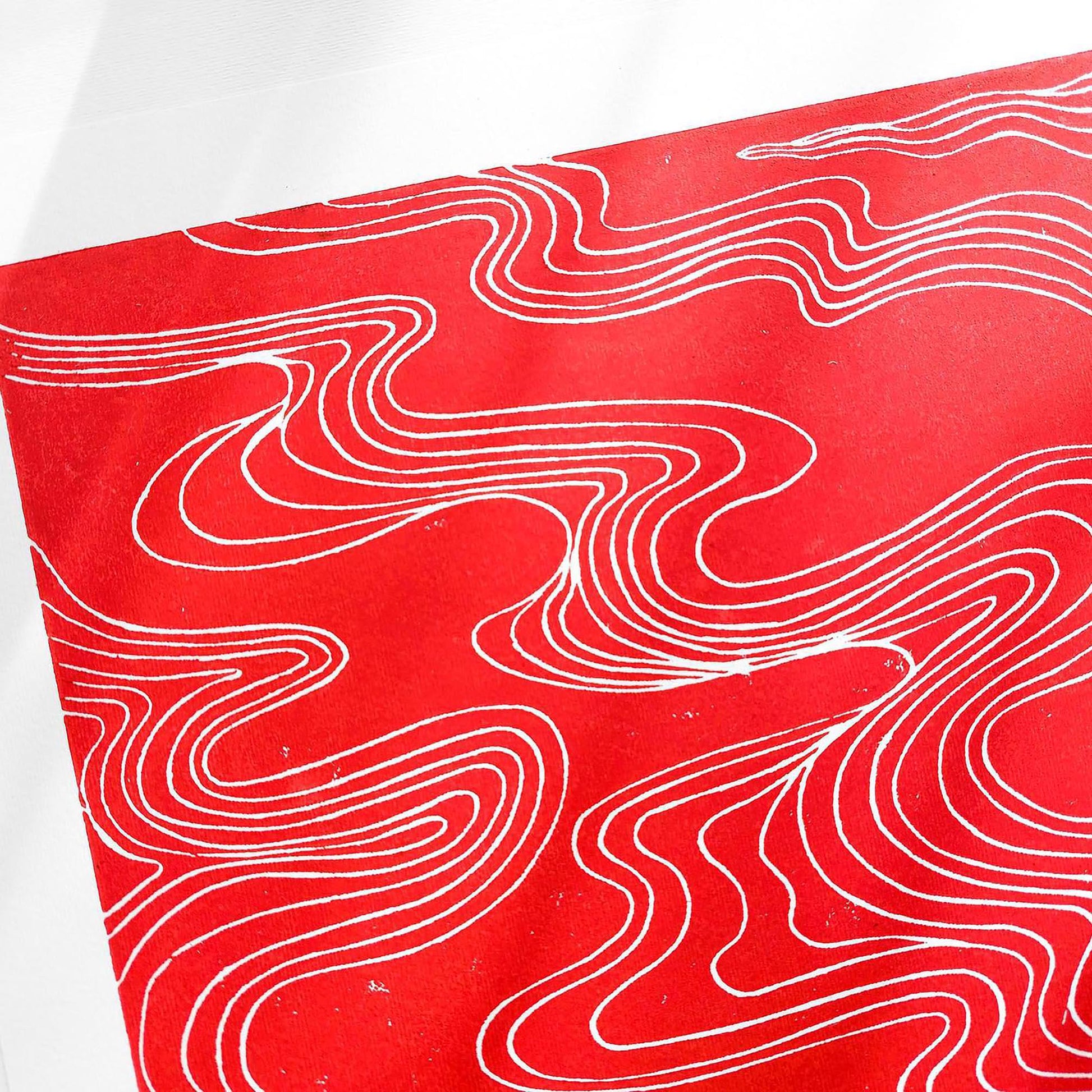 Red Abstract Japanese Cloud Linocut Print Original Artwork Printmaking Modern Living Contemporary Bedroom Home Gift Minimal Holiday Decor One of a kind Linoleum print, Linogravure, Linocut print, Lino print, dopamine, laundry room decor, kitchen wall art, illustration print, Housewarming gift, hostess gift, home gift unique, heirloom gift, handmade gift for women, handmade gift for the home, grandmother gift, grandma gift, going away gift for coworker, godparent gift, godmother gift, girlfriend gift