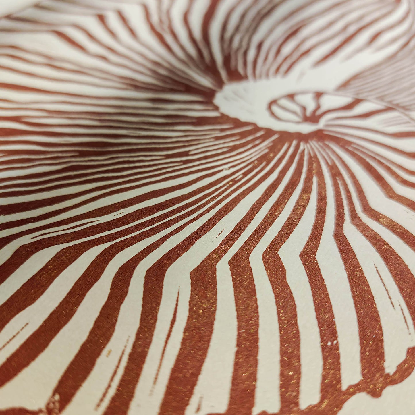 hampton decor abstract brown sea shell linocut print boho summer wall art original artwork classical style relief island luxe wall art lino maritime living linogravure Resortcore Tourist-Chic printmaking block handprint modern unique scandinavian minimalist geometric textured aesthetic moody unique wall hanging summer bathroom heirloom dorm laundry nautical above bed decor entryway decordried home office new home gift housewarming self DIY minimalism art