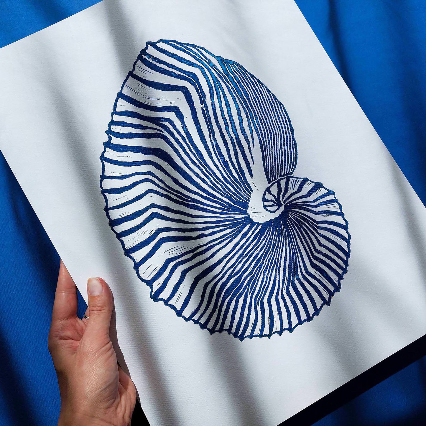 abstract blue sea shell large linocut print maritime living  summer wall art hampton decor bedroom original artwork classical style relief block island luxe lino linogravure Resortcore Tourist-Chic printmaking handprint midimalism, maritime living art, nautical, hampton, coastal
Retro scandinavian artwork, handprint, retirement gift, Relief print, realtor closing gift, Printmaking art, original illustration, hallway wall art, original artwork, one of a kind, office wall decor, family room, nurse gift, niece
