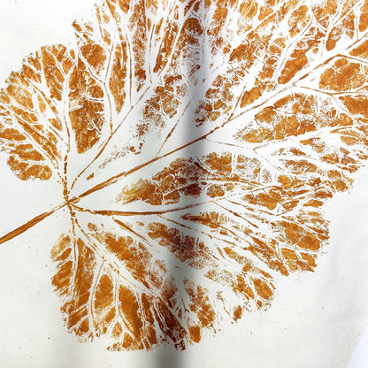 Ochre vintage textured leaf plant Monotype print Wall hanging art decor wall hanging, unique wall art, trendy wall art, thank you gift boss, teacher appreciation gift, Summer wall art, Spring wall art, sister in law gift, shelf decor, self gift, rustic wall art, retirement gift, realtor closing gift, Plant print, plant lover gift, original artwork, one of a kind, nurse gift, niece gift from aunt
