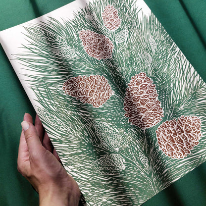 Retro Cottagecore Pine Autumn Sage Green Linocut Print Original Artwork Nature Foraged Pinecones Bedroom Wall Art Decor Christmas Self Gift
mothers day gift from daughter, mothers day gift, mother in law gift, mom birthday gift, Modern kitchen art, long distance gift, laundry room minimalist, Living room wall art, Linoleum print, Linogravure, mudroom, home theater decor, Linocut print, Lino print, dopamine, craft room organization, laundry room decor, kitchen wall art, Entryway illustration print