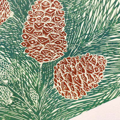 Retro Cottagecore Pine Autumn Green Linocut Print Original Artwork Nature Foraged Pinecones Bedroom Wall Art Decor Christmas Self Gift
hand carved, wall hanging, unique Vintage art, unique wall art, trendy wall art, thank you gift boss, teacher appreciation gift, master bedroom, Summer wall art, large wall art, sister in law gift, shelf decor, self gift, rustic artwork, Retro scandinavian artwork, handprint, retirement gift, Relief print, realtor closing gift, Printmaking art, original illustration, hallway