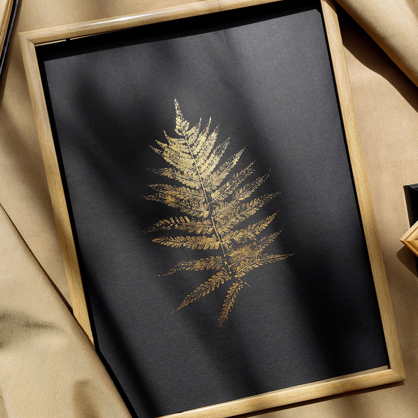 cottagecore wall art gold fern plant monotype print botanical decor original artwork printmaking housewarming gift one of a kind living room nature lover gift farmhouse hostess rustic minimalist relief textured bedroom farm grandmother gift wife daughter big sister gift sister girlfriend new home nature cottage core foraged farm chateaucore modern kitchen laundry entryway decordried nature lover gift home office contemporary unique gift ideas earth tones shelf decoration