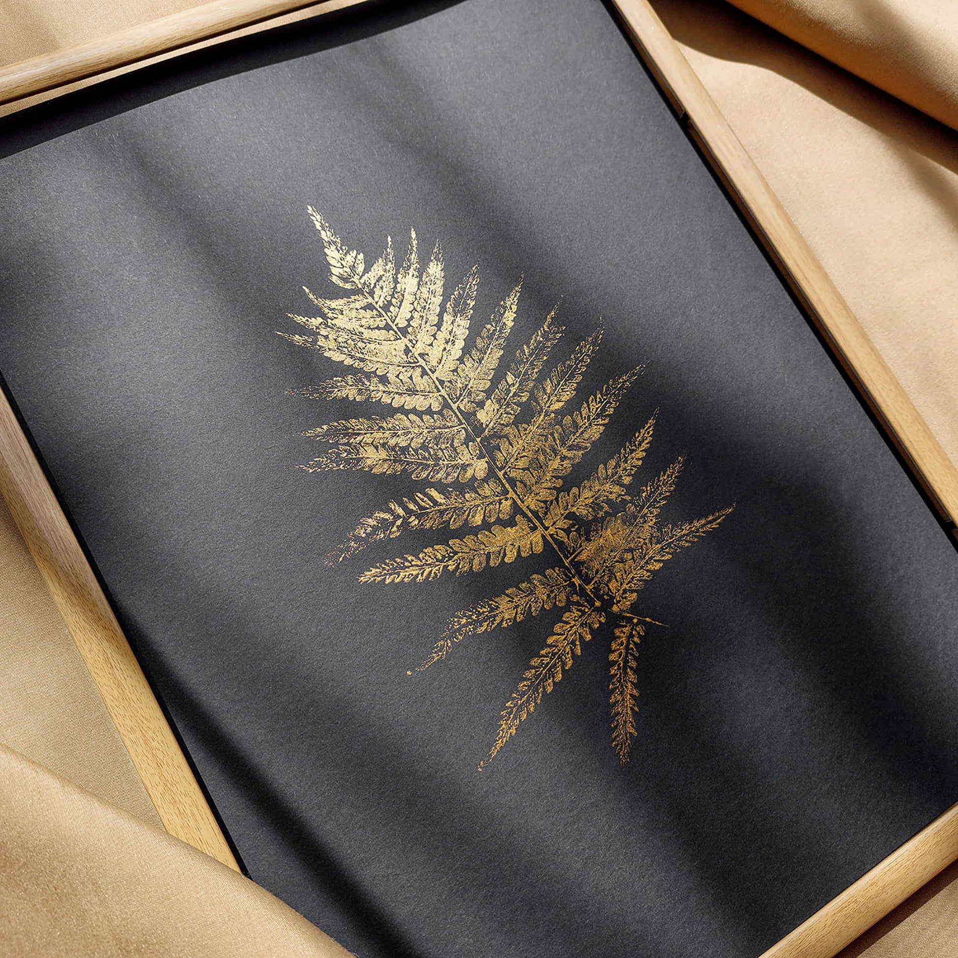 cottagecore wall art gold fern plant monotype print botanical decor original artwork printmaking housewarming gift one of a kind living room nature lover gift farmhouse hostess rustic minimalist relief textured bedroom farm grandmother gift wife daughter big sister gift sister girlfriend new home nature cottage core foraged farm chateaucore modern kitchen laundry entryway decordried nature lover gift home office contemporary unique gift ideas earth tones shelf decoration