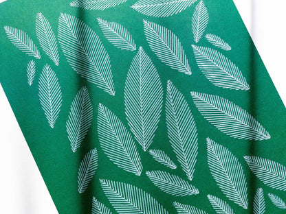 Emerald green geometric abstract leaves line shapes artwork for Nature lover gift UNFRAMED for living room, or bedroom original artwork, minimalist art, original artwork, nature wall decor