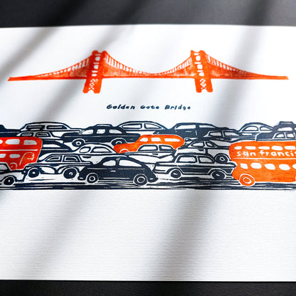Golden Gate Bridge Linocut Print Cityscape San Francisco Home Office Kids Decor Retro American Original Artwork Wall Art Travel Lover Gift
gift for best friend female, Farmhouse wall decor, farm decor, easter gift, study room, dorm room decor, diy gift, Dining Room Decor, Dining room art, daughter in law gift, bookshelf decor, Block print, Bedroom wall art, aunt gift, Aesthetic wall art hand carved, wall hanging, unique Vintage art, unique wall art, trendy wall art, thank you gift boss, teacher appreciation