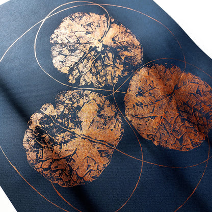 plant monotype print modern kitchen art bronze circle  dark blue  original artwork relief texture cottagecore wall art large living room home office decor one of a kind xmas gift botanical christmas
self gift autumn Thanksgiving minimalist 
bedroom housewarming printmaking hostess grandmother wife daughter big sister sister girlfriend new home lover nature farmhouse foraged farm chateaucore modern kitchen laundry entryway decordried decorated dining room classical unique Minimal Holiday