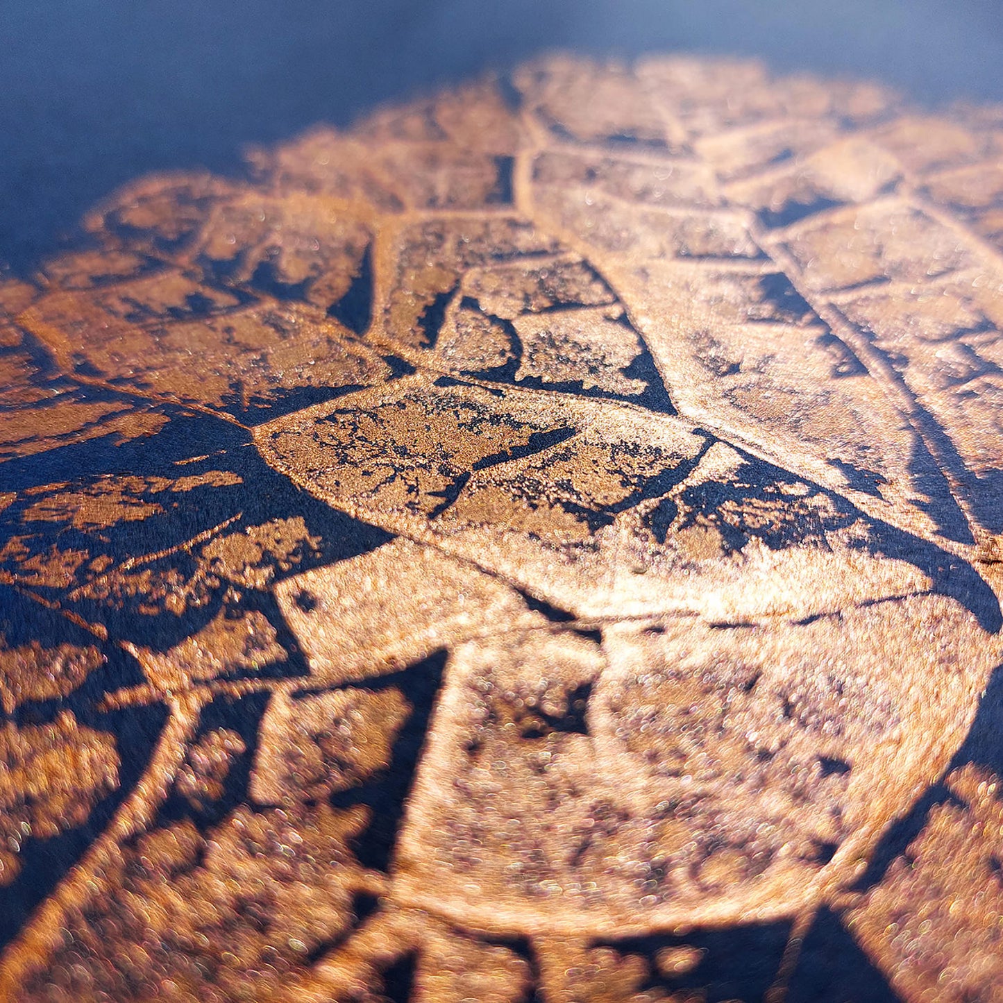 Plant Monotype Print Botanical Bronze Leaf Blue Original Artwork Cottagecore Living Room Wall Art Decor One of a Kind Thoughtful Sister Gift 
nurse gift, niece gift from aunt, new mom gift, new job gift, Thoughtful Autumn Gift, New home gift, Cottagecore Christmas, new grandma gift, housewarming gift, new apartment gift, nature print, nature lover gift, mothers day gift ideas, teacher appreciation back to school, mothers day gift from daughter, mothers day gift, mother in law gift, mom birthday gift, Modern