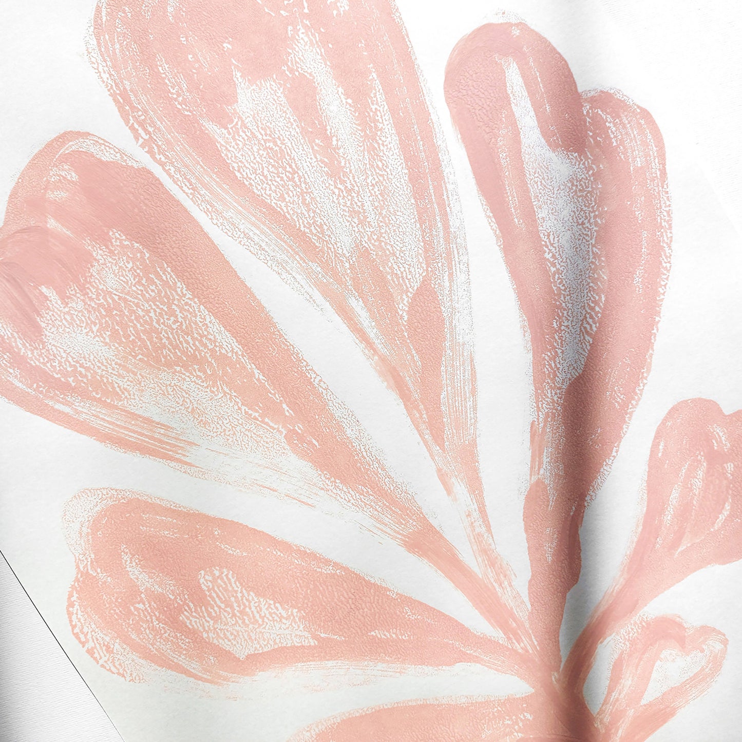 Pink trendy monoprint nordic scandinavian abstract heart plant relief handprint large monotype print quiet luxury original artwork one of a kind spring t glamoratti wall art primary bedroom elegant botanical neutral hampton living rustic new home gift printmaking modern unique eclectic mid century modern aesthetic girly acrylic pastel wall hanging nature kitchen dining room preppy dorm laundry entryway home office self handmade housewarming staircase wilderkind romantic engraving etching style