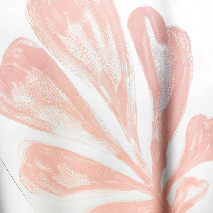Pink trendy monoprint nordic scandinavian abstract heart plant relief handprint large monotype print quiet luxury original artwork one of a kind spring t glamoratti wall art primary bedroom elegant botanical neutral hampton living rustic new home gift printmaking modern unique eclectic mid century modern aesthetic girly acrylic pastel wall hanging nature kitchen dining room preppy dorm laundry entryway home office self handmade housewarming staircase wilderkind romantic engraving etching style