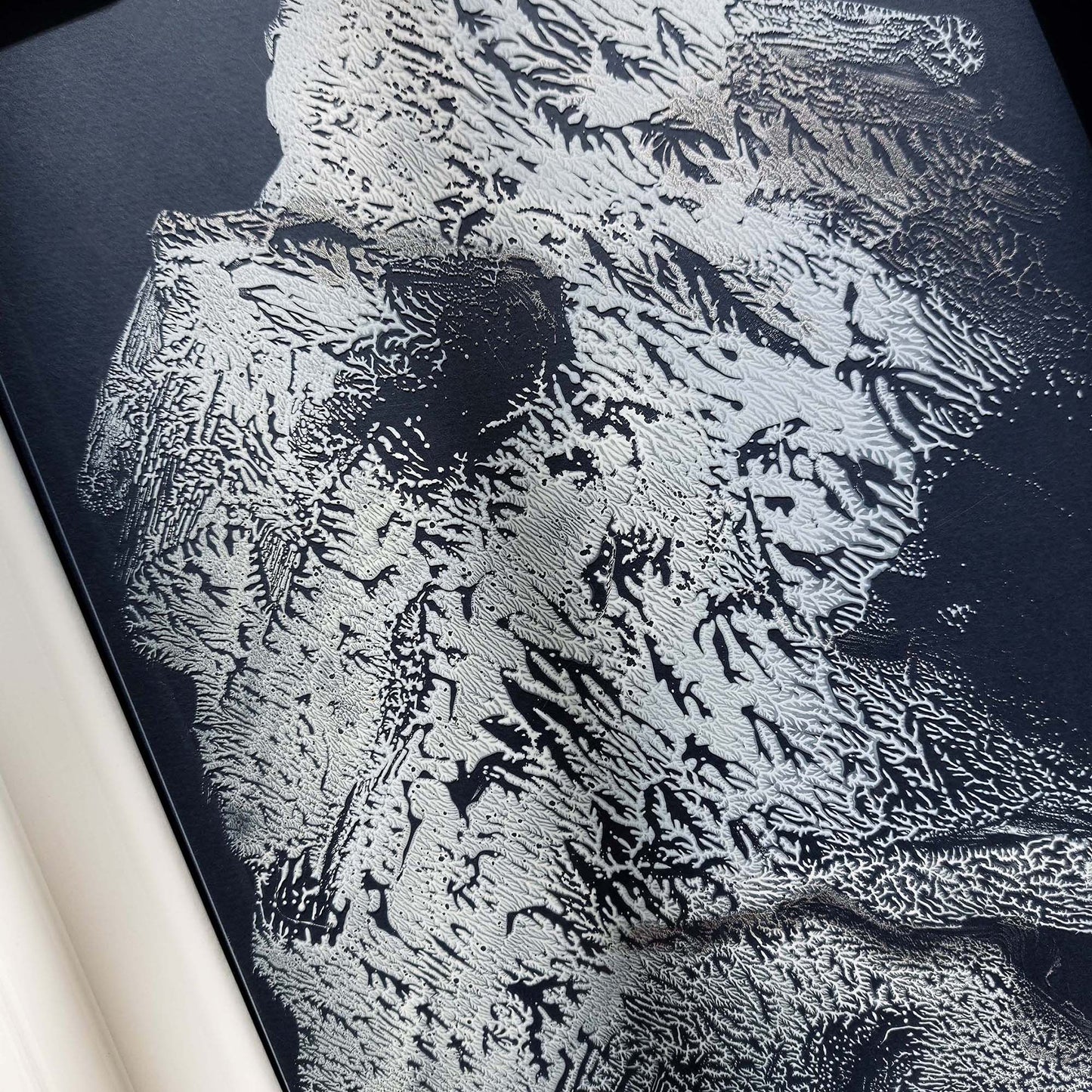 Silver white light blue winter mountains mini monotype print relief monoprint flexible plexiglass original artwork powder room engraving etching one of a kind neutral abstract
hand carved, wall hanging, unique, thank you gift boss, teacher appreciation gift, Summer wall art, large, bedside wall decor, sister in law gift, shelf decor, self gift, rustic artwork, european countryside, scandinavian artwork, handprint, gen z celebrated, retirement gift, study room wall art, Relief print, realtor closing gift