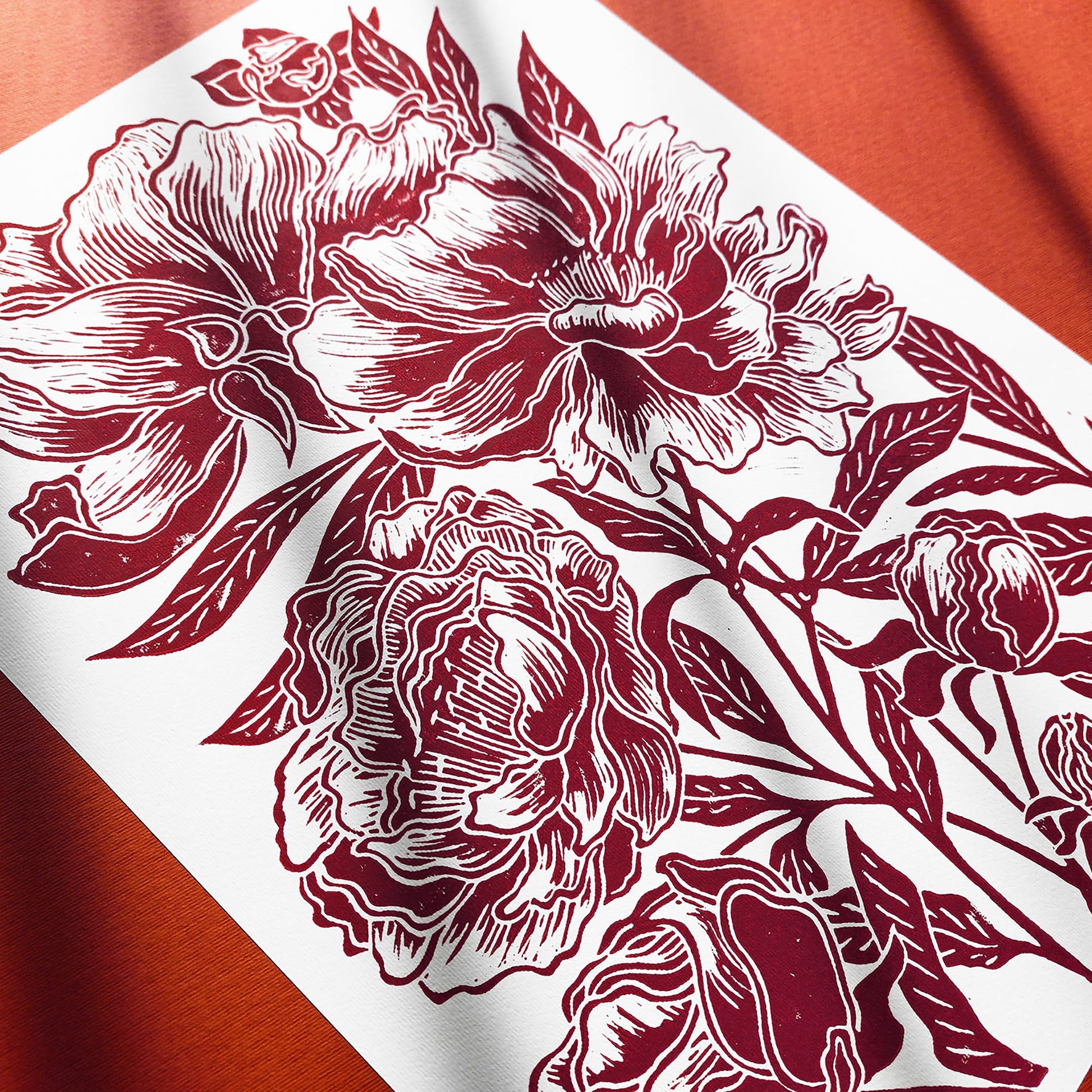 Burgundy peony flowers Linocut print Peonies wall art decor Linogravure, Lino print handmade gift for women, handmade gift for the home, grandmother gift, grandma gift, going away gift for coworker, godparent gift, godmother gift, girlfriend gift, gift for the home, gift for best friend, female, foraged wall art, Floral wall art, Farmhouse wall decor, farm kitchen wall art, entryway wall art, dorm room decor, diy gift, Dining Room Decor, daughter in law gift, cottagecore wall art, cottage core, Botanical
