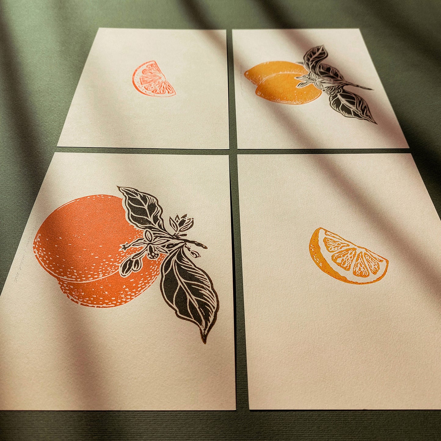 Mini Gallery Wall Set 4 Oranges Lemons Vintage Fruits Linocut Print Citrus Botanical Original Artwork Kitchen Cottagecore Minimal Art Decor
 mom birthday gift, Modern kitchen art, long distance gift, living room wall art minimalist, dorm, reading nook decor, Living room wall art, Linoleum print, Linogravure, Linocut print, Lino print, laundry room decor, kitchen wall art, illustration print, Housewarming gift, hostess gift, home gift unique, heirloom gift, handmade gift for women, handmade gift for the home