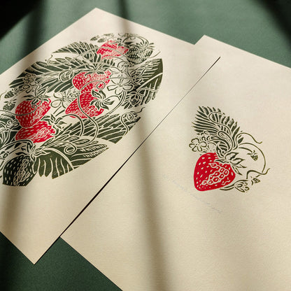 Red beige sage green dining nook vintage fruits strawberries berries nature linocut print gallery wall set of 2 piece retro kitchen botanical lino original artwork cottagecore art 
Living room wall art, Linoleum print, retro dining area, Linogravure, herb botanical, Linocut print, light academia wall art, Lino print, laundry room, rustic botanical, guest bathroom, cozy corner, breakfast nook decor, above dining table, PRINTMAKING INTELLECTUAL AESTHETICS, headboard, etching style, powder room, kitchen wall