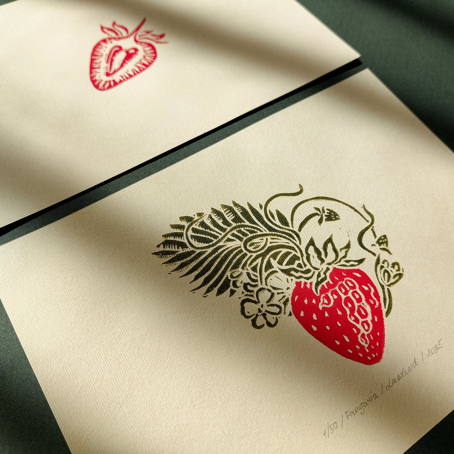 cottagecore wall art vintage fruits strawberries linocut print gallery wall set of 2 modern kitchen botanical decor original artwork berries slice lino print linogravure dining room nature lover gift rustic farmhouse 
old world, hand printed, hostess gift, home gift unique, organic modern, heirloom gift, english cottage wall art, handmade gift for women, poetic handmade gift for the home, slow living, grandmother gift, grandma gift, romantic vintage, study room, going away gift for coworker, window nook