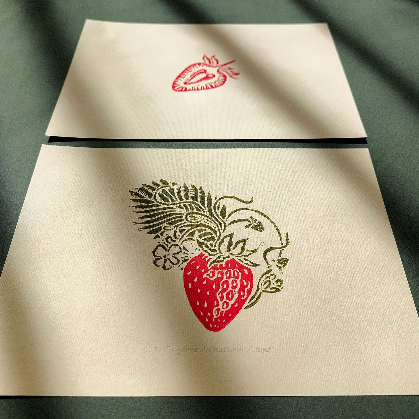 cottagecore wall art vintage fruits strawberries linocut print gallery wall set of 2 modern kitchen botanical decor original artwork berries slice lino print linogravure dining room nature lover gift rustic farmhouse 
godparent gift, pantry wall, Scientific, godmother gift, creative studio, girlfriend gift, gift for the home, gift for best friend female, Fruit wall art, artist studio, foraged wall art, half bath wall art, gallery wall hallway, Floral wall art, traditional printmaking, Farmhouse wall decor