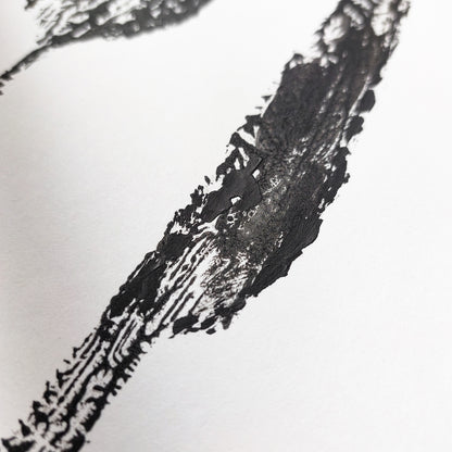 abstract spoon fork knife cutlery rustic fall wall art modern kitchen monotype relief print gallery wall set of 3 original artworks hostess gift cyber monday sale one of a kind Black Friday Sale Cyber Week Deal discounted sale
