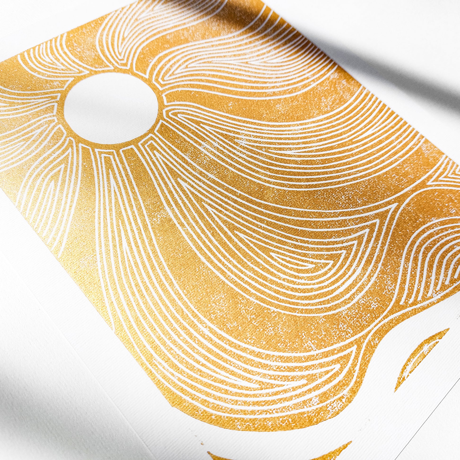 gold boho sun waves 8x10 autumn landscape wall art linocut print japanese original artwork classical style bedroom decor new home gift mid century modern mindful christmas man cave father collector 
home gift unique, heirloom gift, handmade gift for women, handmade gift for the home, grandmother gift, grandma gift, going away gift for coworker, godparent gift, godmother gift, girlfriend gift, gift for the home, gift for best friend female, Farmhouse wall decor, farm decor