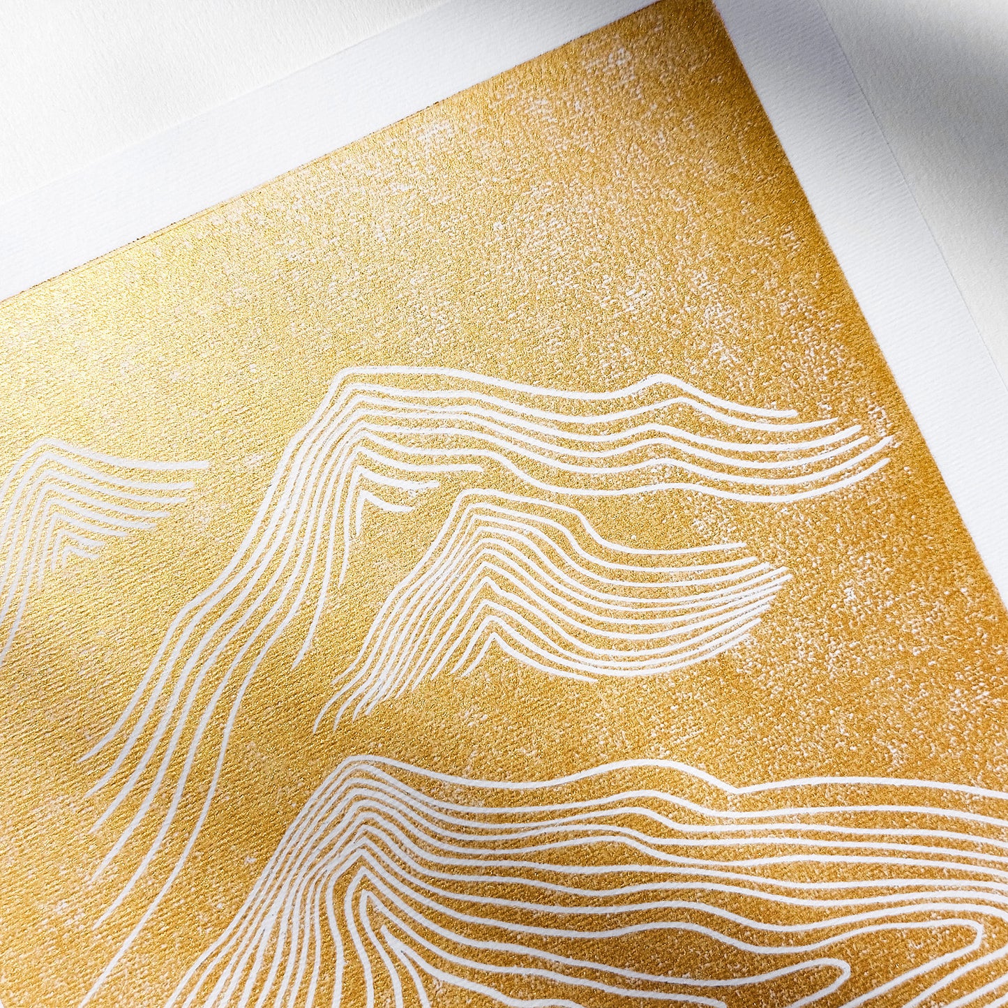 abstract lines art mountains 8x10 fall home office landscape wall art linocut print original artwork entryway decor thanksgiving table hostess gift linogravure unique thank you minimalist