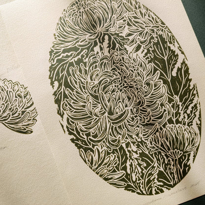 Vintage Anatomy Chrysanthemum Flowers Linocut Print Gallery Wall Set of 2 Cottagecore Floral Original Artwork Kitchen Art Decor Mother 
grandma gift going away gift for coworker godparent gift godmother gift girlfriend gift gift for the home gift for best friend female foraged wall art Floral wall art Farmhouse wall decor farm kitchen wall art entryway wall art dorm room decor diy gift Dining Room Decor daughter in law gift cottagecore wall art cottage core Botanical &nbsp;bookshelf decor Block print Beige 