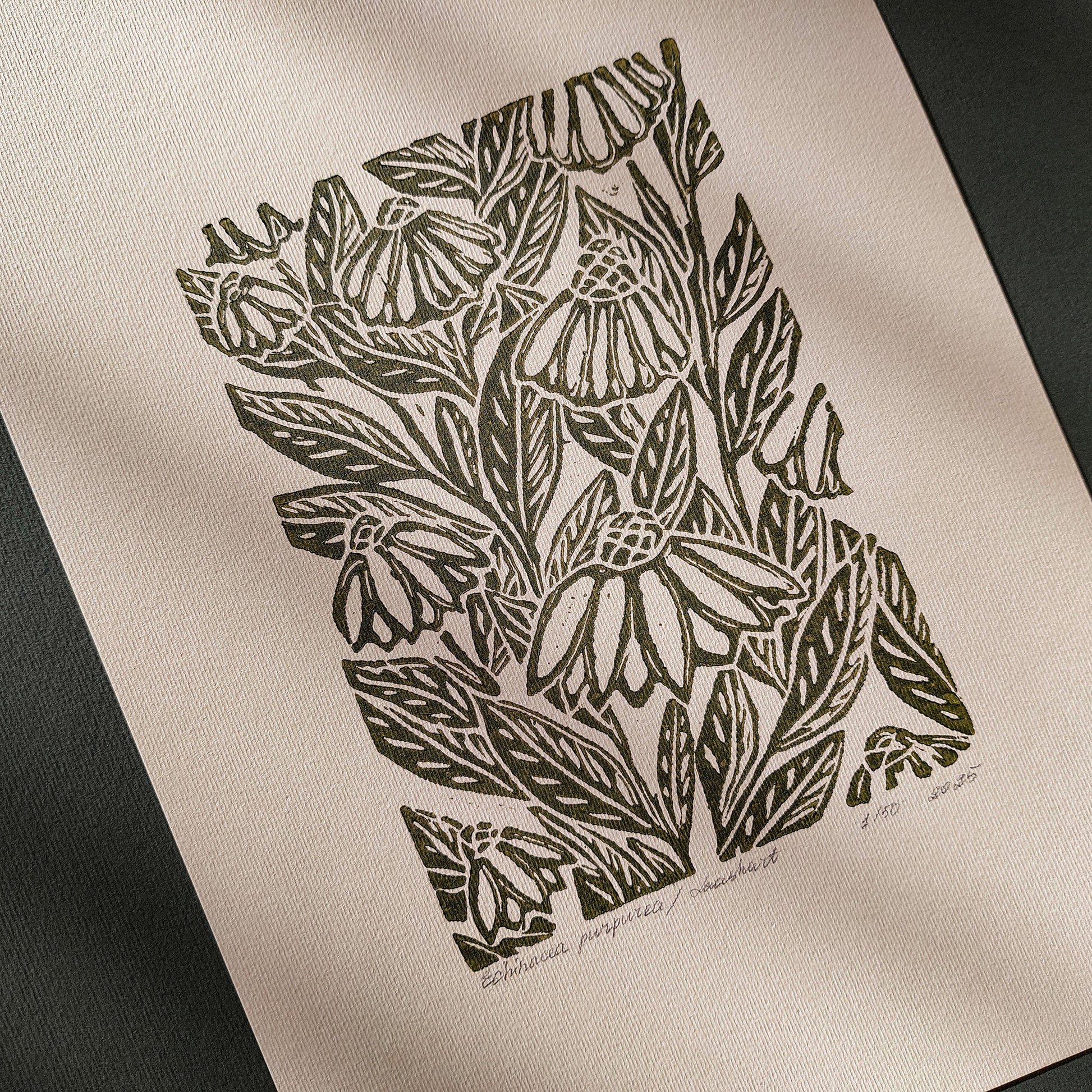 Beige coneflower art retro cottagecore echinacea flowers linocut print sage green color floral lino original artwork vintage linogravure vintage kitchen dining room decor
traditional printmaking art, New home gift, new grandma gift, staircase, above bed wall art, housewarming gift, artist studio wall decor, master bedroom decor, large farmhouse art, above dining table wall art, modern aesthetic, new apartment gift, nature print, handprint relief, staircase wall art, home workspace wall art, nature lover