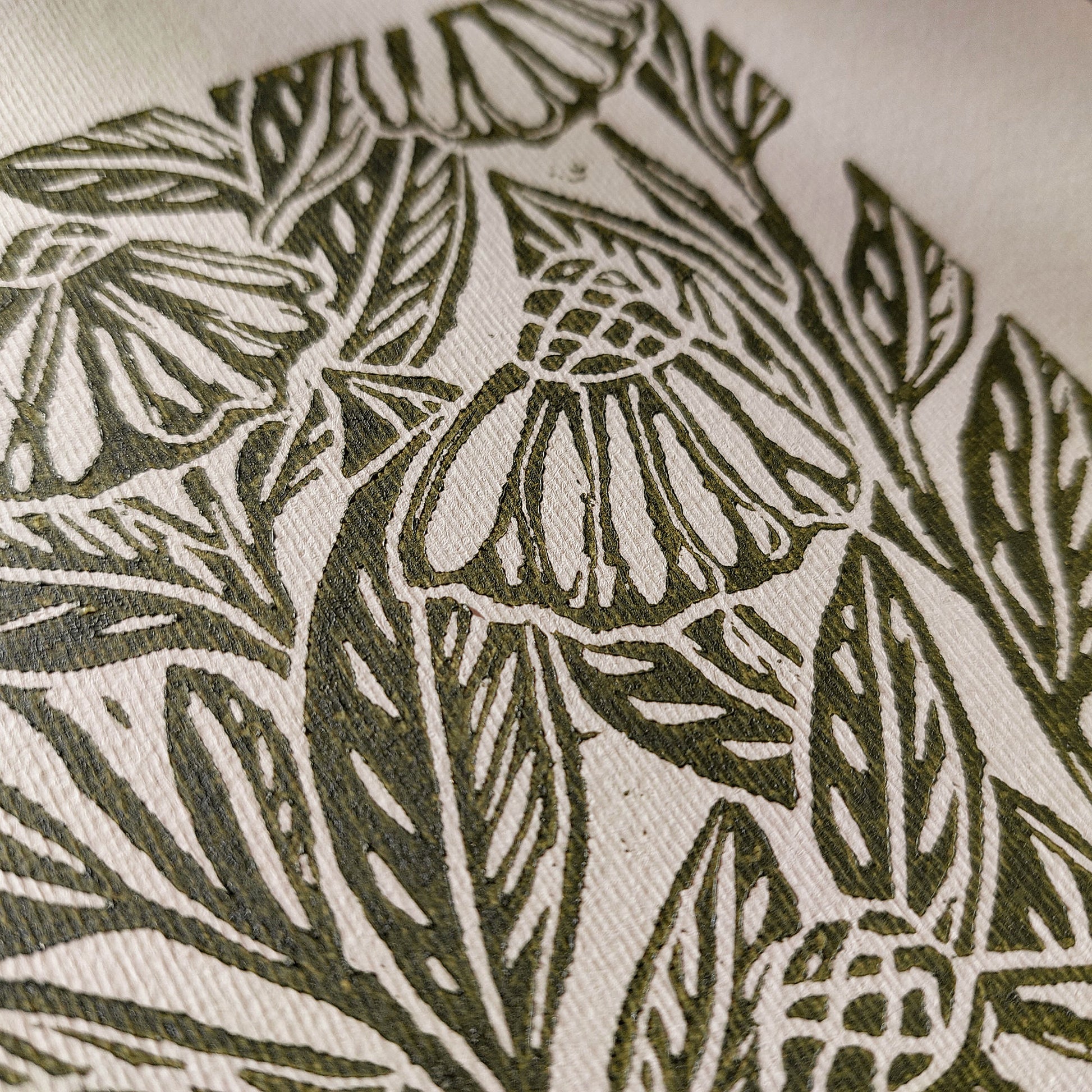 Beige coneflower art retro cottagecore echinacea flowers linocut print sage green color floral lino original artwork vintage linogravure above bed reading nook grandmother gift self nature present relief handprint staircase wall decor home office hostess monoprint farmhouse kitchen block bedroom sister botanical hallway printmaking farm sister mom mother new apartment godmother wife woman handmade dining Gratitude Entryway Earth Tones housewarming staircase living room bathroom powder quest room