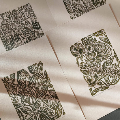 retro cottagecore vintage flowers art linocut print gallery wall set of 6 peace original artwork peony iris print magnolia jasmine echinacea tulip relief handprint rustic linogravure botanical lino print thoughtful mom gift  
housewarming gift, new apartment gift, staircase wall art, eclectic, minimalist Nature original art, mindfulness nature lover gift, mothers day gift ideas, mothers day gift from daughter, mothers day gift, mother in law gift, mom birthday gift, minimalist, Linoleum print, Linogravure