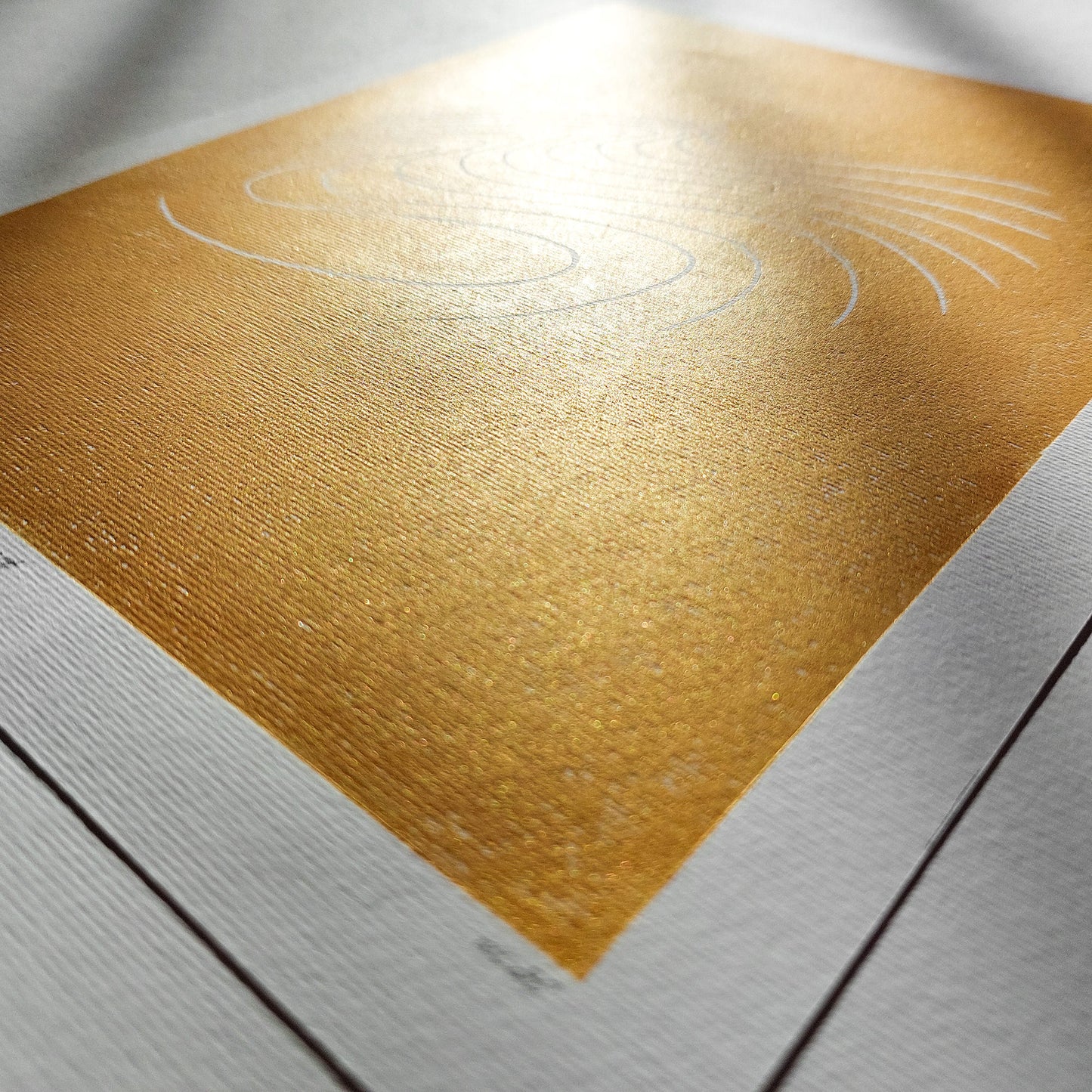 Gold wabi sabi wall art abstract lines mountains shadow waves water lover 8x10 inches mini landscape print modern linocut minimalist lino european countryside original artwork entryway decor relief handprint minimal linogravure gifts for hikers warm neutral gift coworker classical style primary master bedroom mid century modern mindful printmaking home bohemian contemporary living block geometric eclectic scandinavian trendy aesthetic above bed apartment housewarming dining dorm entryway laundry mom mother