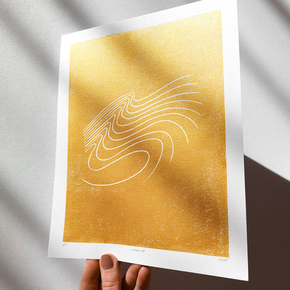 Wabi Sabi Gold Abstract Line Mountains water waves shadow light Lover Gift 8x10 Landscape Linocut Print Minimalist European Countryside Artwork Wall Art Decor
mothers day gift, mother in law gift, mom birthday gift, Modern kitchen art, long distance gift, living room wall art minimalist, Living room wall art, Linoleum print, Linogravure, Linocut print, Lino print, dopamine, laundry room decor, kitchen wall art, illustration print, Housewarming gift, hostess gift, home gift unique, heirloom gift, handmade