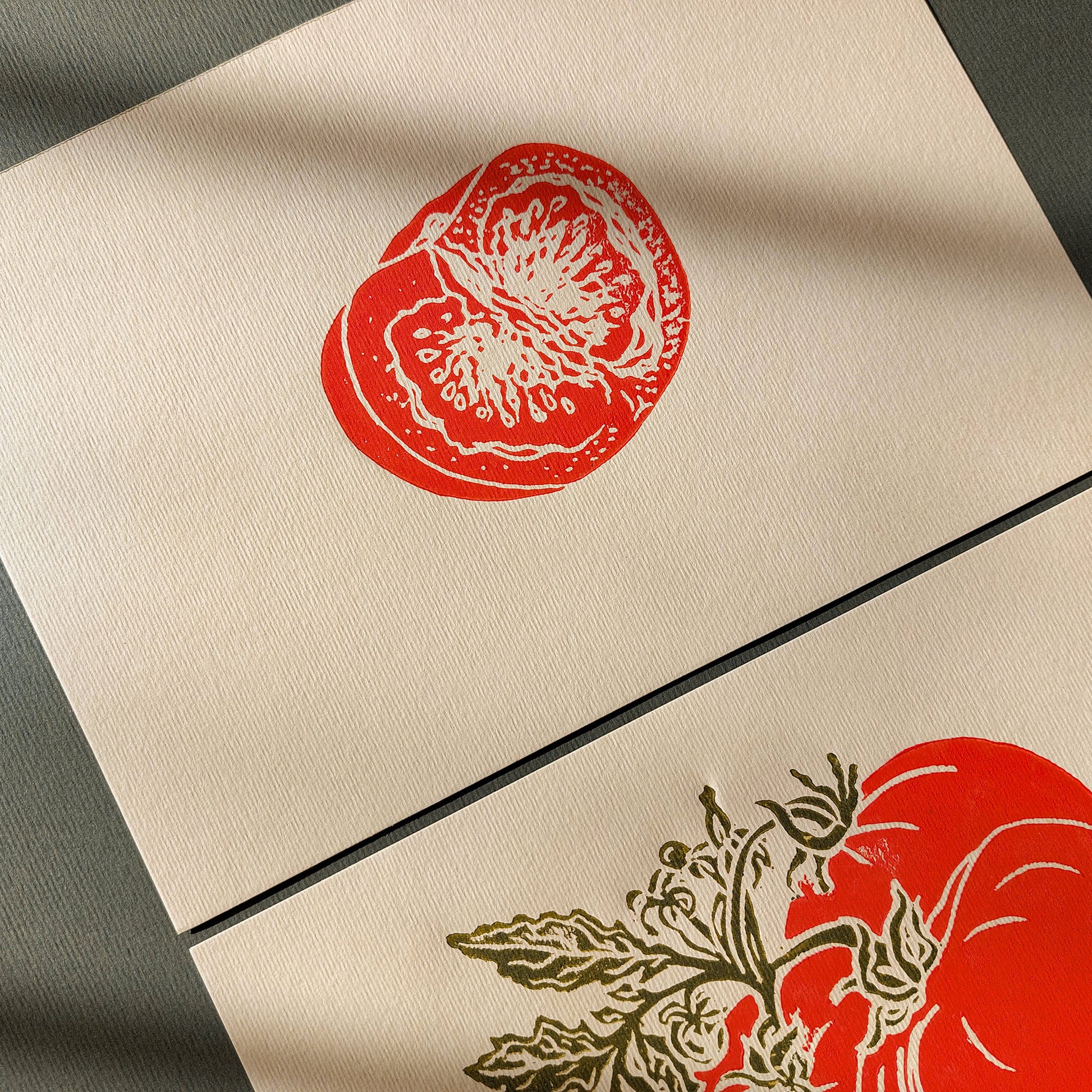 vintage cottagecore tomatoes berry nature linocut print mini gallery wall set of 2 piece farmhouse kitchen original artwork berries slice european countryside dining room decor relief printmaking rustic linogravure sage green engraving etching red beige retro botanical garden harvest pantry relief handprint country cottage home office wall hanging mini block hand carved unique gift ideas plant dopamine eclectic moody farm chateaucore summer dorm laundry shelf entryway new housewarming old world