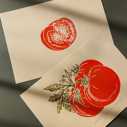 vintage cottagecore tomatoes berry nature linocut print mini gallery wall set of 3 piece farmhouse kitchen original artwork berries slice european countryside dining room decor relief printmaking rustic linogravure sage green engraving etching red beige retro Engraving, glamoratti wall art, New home gift, new grandma gift, new apartment, plant anatomy, housewarming gift, new apartment gift, nature wall ar, eat in kitchen, nature print, Nature original art, literary wall art, nature lover gift, mothers day