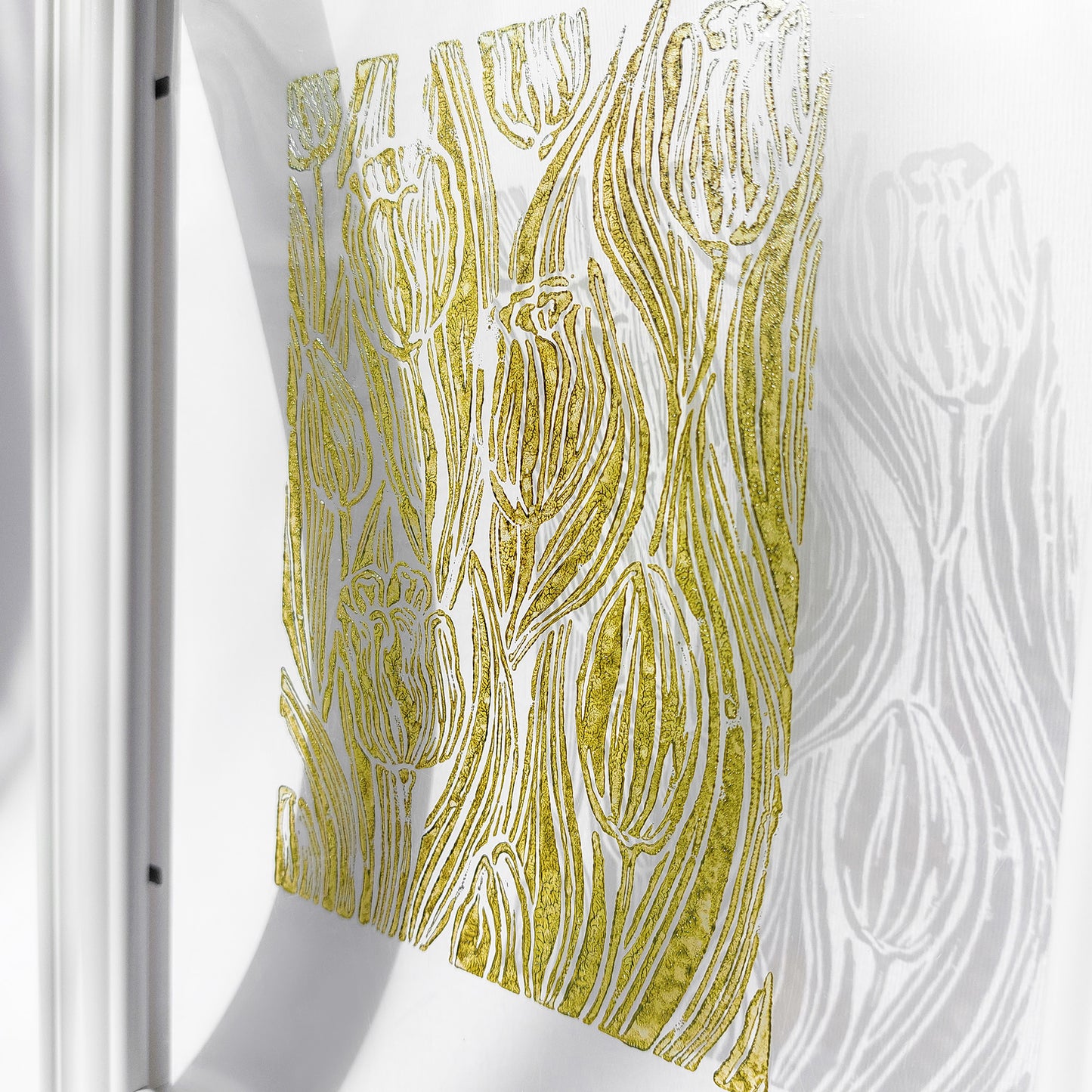 unique retro cottagecore tulip flower nature linocut print flexible plexiglass relief monoprint sage green color floral lino original artwork window nook decor
breakfast nook, study room wall art, entryway, Xmas gift, mother in law gift, mom birthday gift, Modern kitchen art, long distance gift, living room wall art minimalist, Living room wall art, coffee corner, staircase, window nook, girlfriend gift, father gift, newlywed gift, coworker gift, nana gift, dopamine, laundry room decor, kitchen wall art